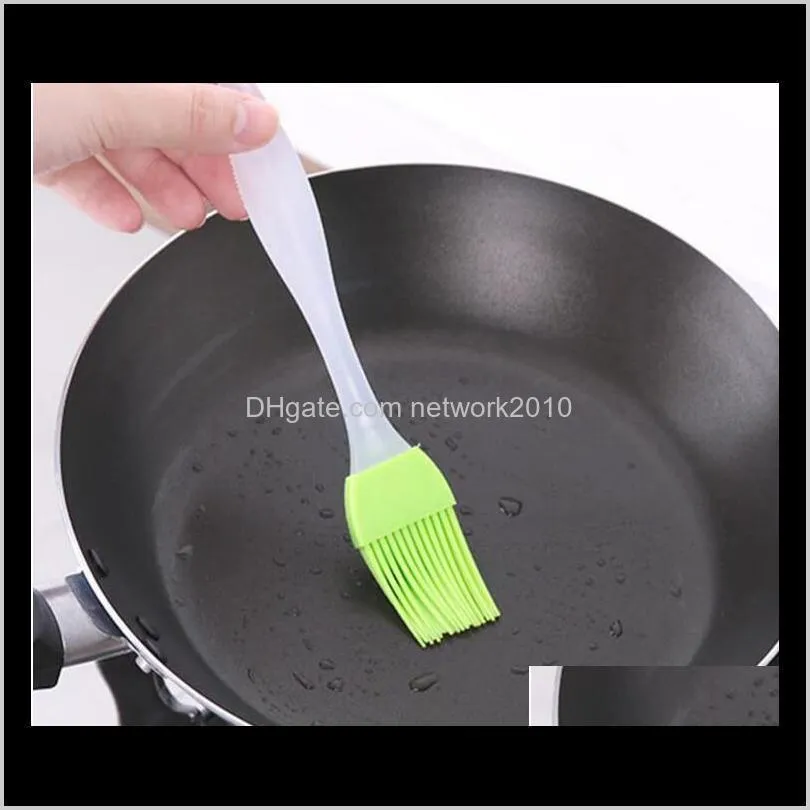 siliconel temperature resistant of 230 degrees celsius silicone bbq brush oil brush butter brushes mixed color 