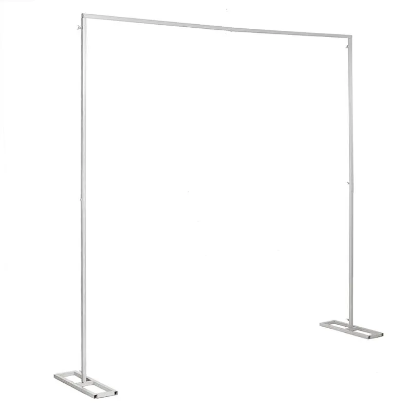 Arche porte métal décoratif 2x2m carré blanc pour mariage fête d