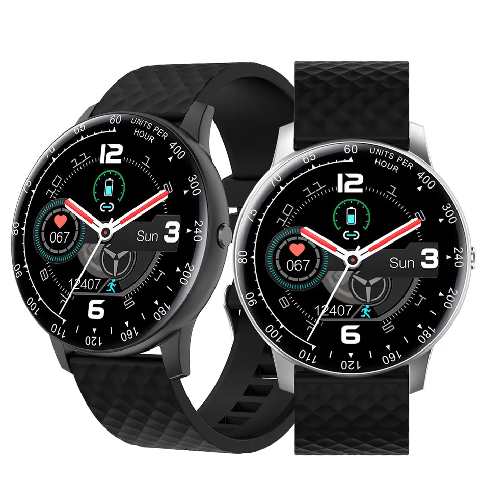 H30 Watch Smart Watch Fitness Sports Sports Smartwatch Imperméable Plein écran Touchez Taille cardiaque Tendance artérielle Oxygen Monitor Activité Tracker pour Boîte à détail Android