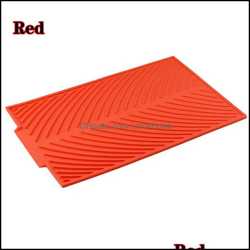 Mats & Pads Silicone Table Placemat Premium Heat Resistant Drying Mat Cup Pad Dinnerware Tableware Dishwasher Kitchen Accessories
