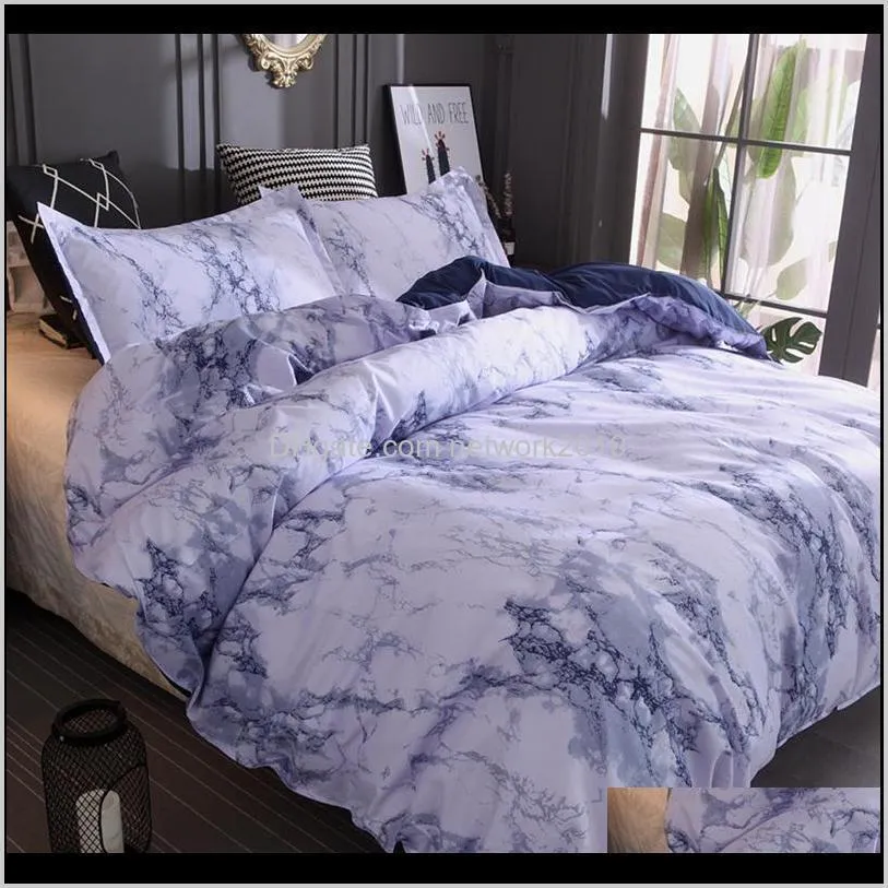 marble pattern bedding sets duvet cover set 2/3pcs bed set twin double queen quilt cover bed linen duvet cover bedspread pillowcase