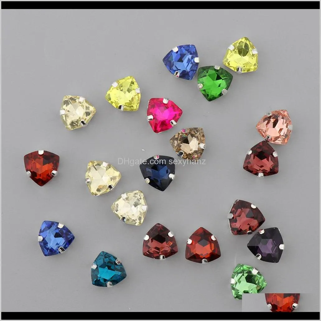 20pcs sew on glass diamante flatback rhinestones 12mm for diy crafts handicrafts clothes bag shoes decorations