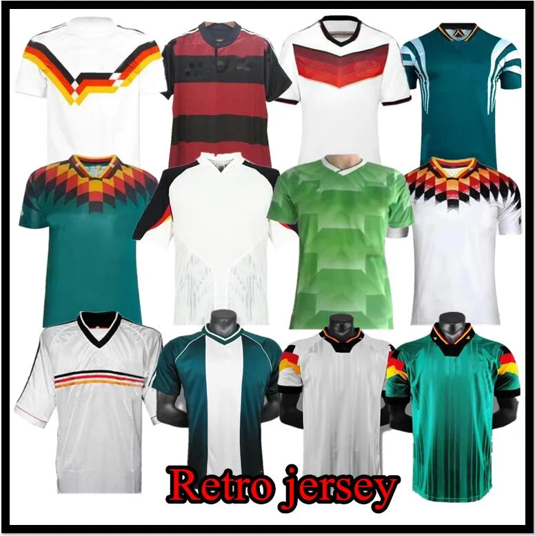 1990 1992 1994 1988 Alemanha Retro Soccer Jersey Littbarski BALLACK KLINSMANN 1998 2014 Matthias clássico vintage KALKBRENNER 1996 2004 2006 camisas de futebol