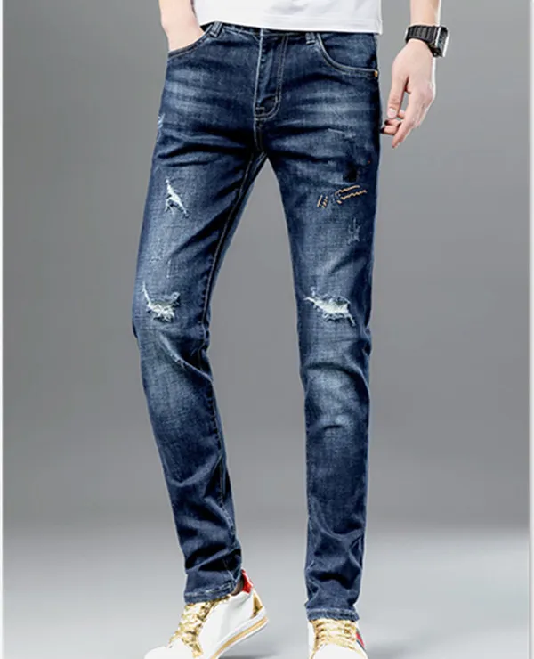 Laatste Listin Luxurys Designer Mens Jeans 21SS Zomer Dun Design Denim Letter Katoen Broek Mode Slanke Been Gescheurde Topkwaliteit Broek Grootte W28-W38