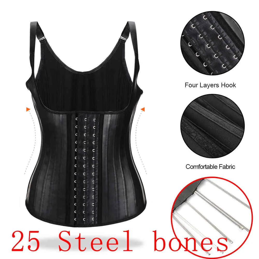 Waist Trainer Latex Shapewear Tummy Shaper Slimming Belt Shapewear Women Latex Waist Trainer Tummy Control Waist Cincher Shaper T200707