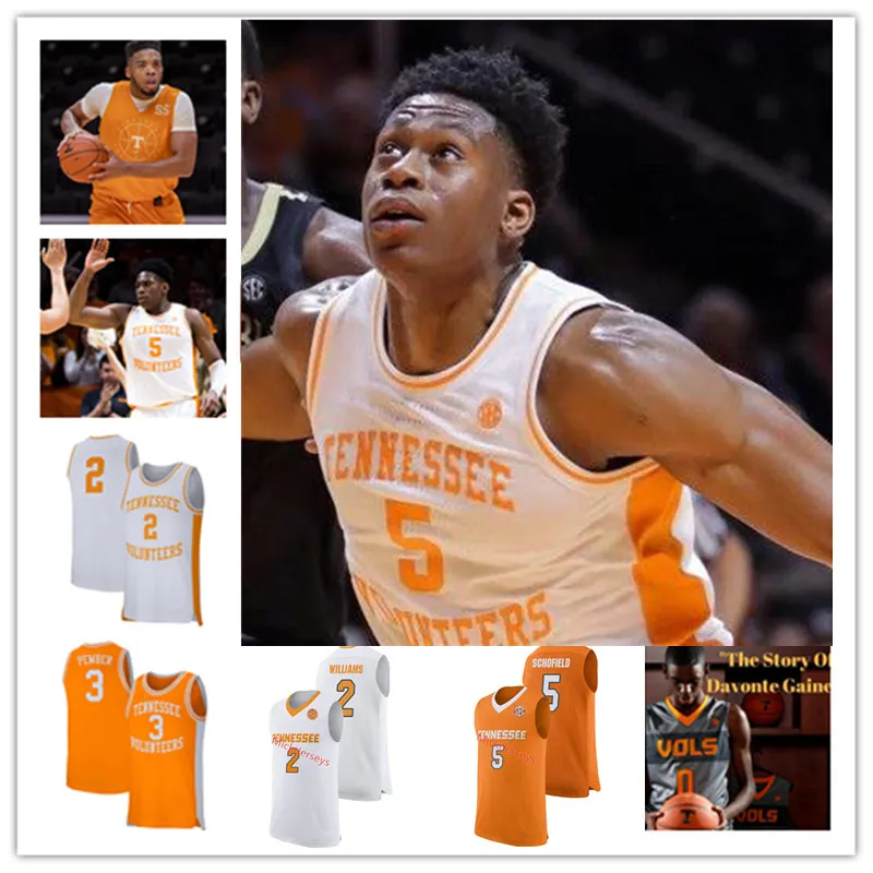 NCAA Custom Tennessee Volunteers Stitched College Basketball Jersey 2 Brandon Huntley-Hatfield 0 Jonas Aidoo 15 Jahmai Mashack 12 Victor Bailey Jr. Olivier Nkamhoua