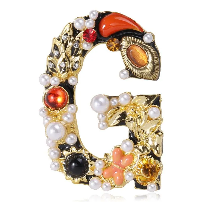 Szpilki, Broszki Wybu Klasyczna Pearl Litera G Broszka Biżuteria Moda Dla Kobiet Wysokiej Grade Pinów Akcesoria