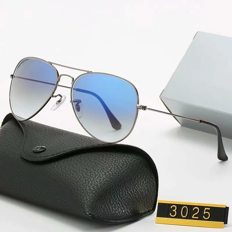 Classic Luxury Designer Men Women Sunglasses Brand Vintage Pilot Sun Glasses Polarized UV400 58mm glass Lenses