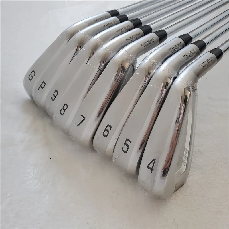Novo taco de golfe masculino 8 peças jpx 921 ferros de golfe 4-9PG/8 peças R/S eixo de aço flexível com tampa de cabeça