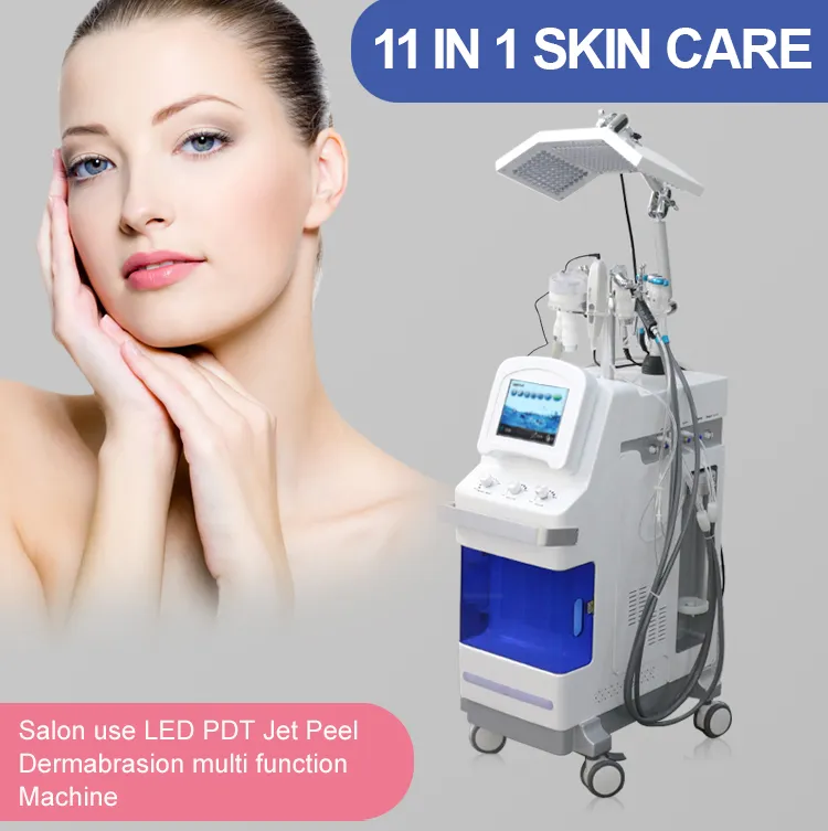 attrezzatura di bellezza multifunzionale 9 in 1 acqua diamante dermoabrasione ringiovanimento della pelle skinscrubber pulizia profonda ossigeno macchina per la bellezza del viso h600pro spary gun