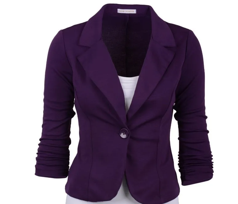 SYB 2018 NEW Womens Blazer Jacket Long Sleeve Candy Button Red From 11 22 DHgate