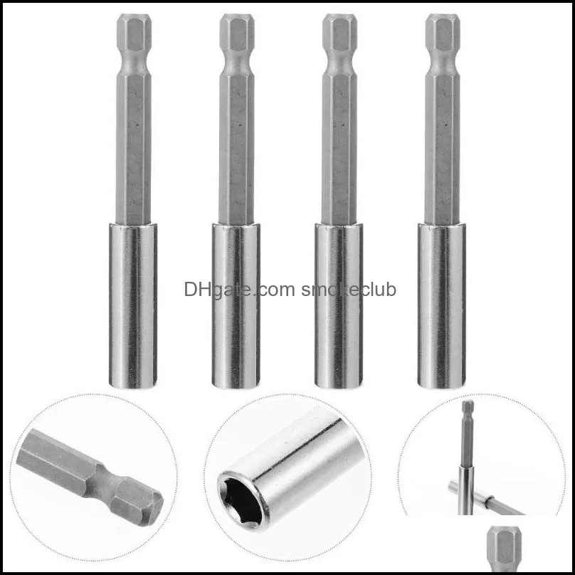 Shower Curtains 4 Pcs Hex Handl Socket Bit Adapter Driver Impact Power Drill Extension Bar Parts