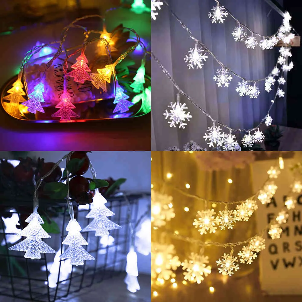 Ball LED Light Merry Christmas Tree Decoration for Home 2020 Ornament Navidad Xmas Gift Happy New Year 2021 Kerst Y0720