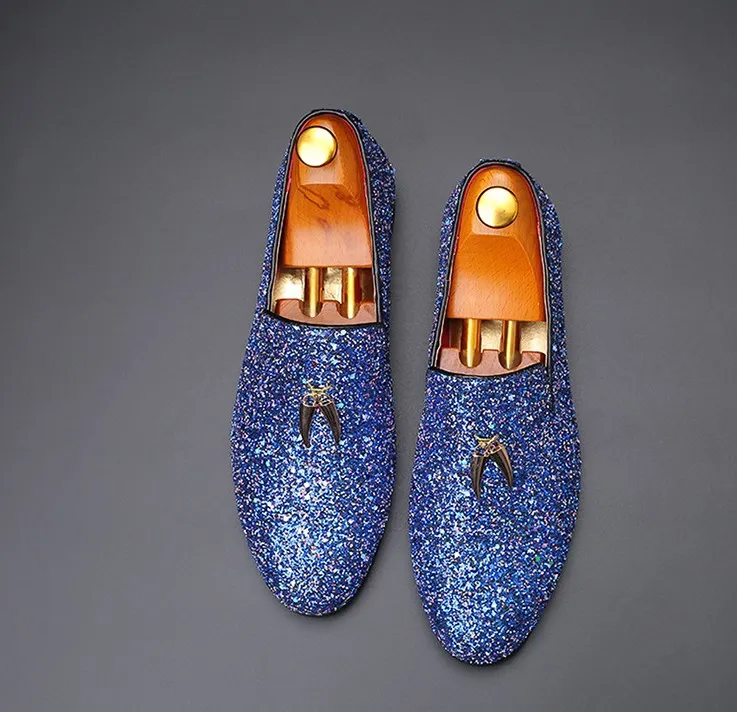 Bedazzled mens loafers cheap