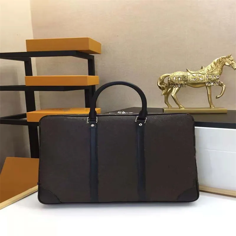 PM スモール デザイナー ブリーフケース バッグ メンズ PORTE-DOCUMENTS VOYAGE 高級ブリーフケース ビジネスマン ショルダー ラップトップ バッグ トート メンズ 荷物 コンピューター ダッフル