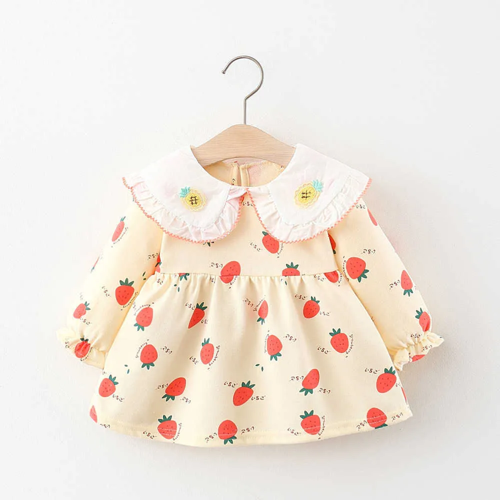 Herfst baby meisje kleding pasgeboren jurken peuter meisjes lange mouw 1 jaar verjaardag prinses jurk voor meisjes kleding vestidos Q0716