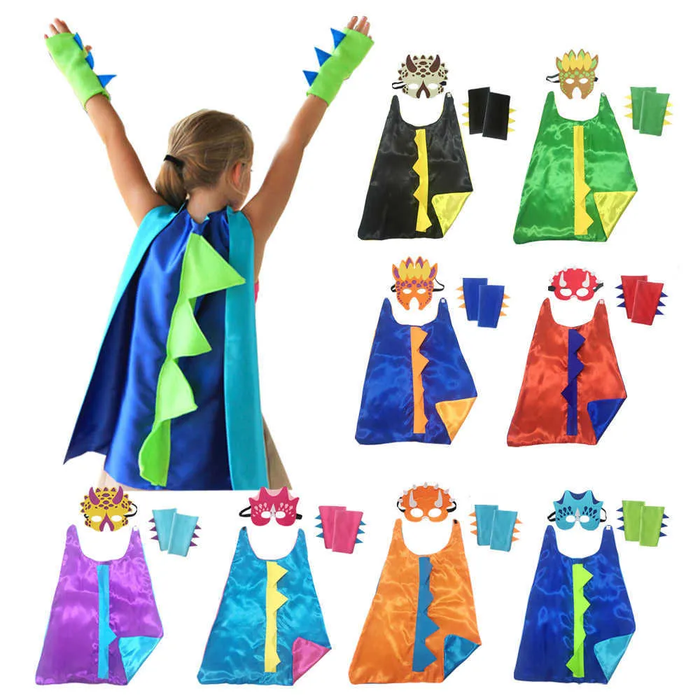 Costume d'Halloween pour garçon et fille Costume de dinosaure animal Cosplay pour enfants Costumes de jour pour enfants Q0910