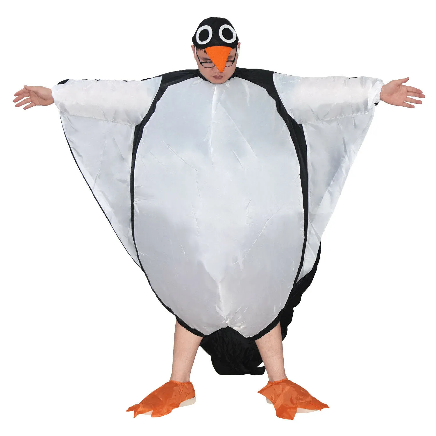 Penguin Mascot Costume Adult Inflatable Polyester Jumpsuit Plus Size Unisex  from Dhgate Mascot Costumes - price 73.08