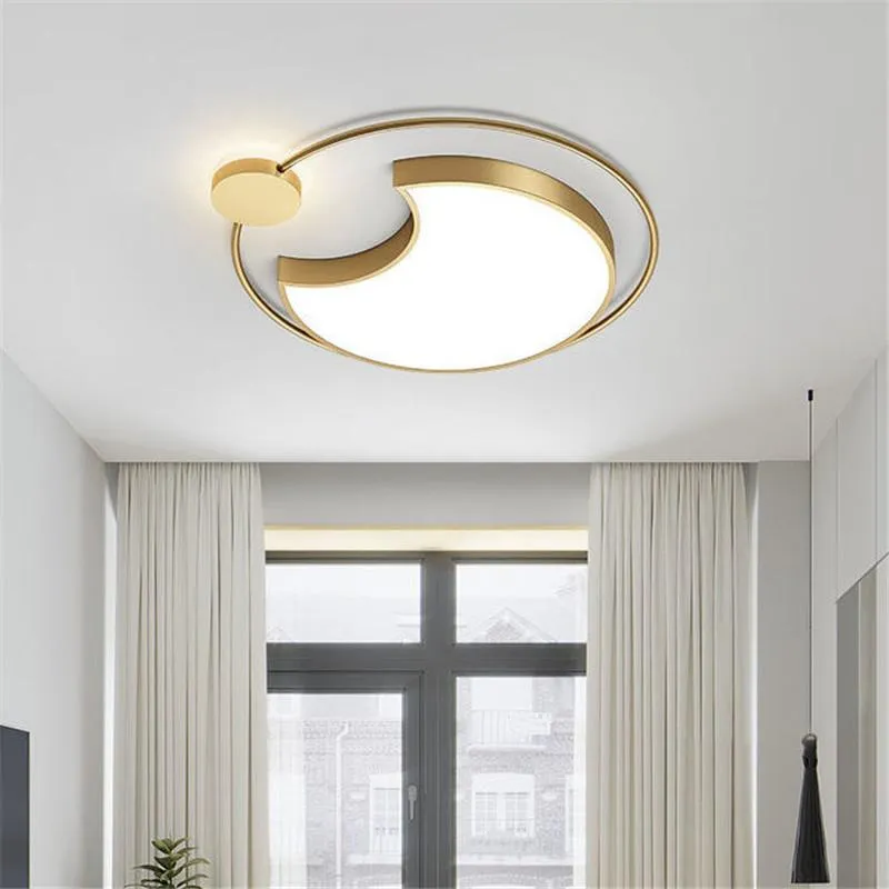 Lampada da soffitto Camera da letto Sala da pranzo Luci da studio moderne in metallo di lusso