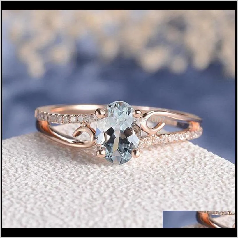 1pcs sell zircon engagement rings for women rose gold color wedding female anel austrian crystals jewelry top quality