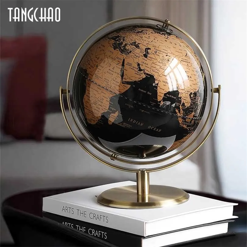 Home Decor World Globe Retro Map Office Accessories Desk Ornaments Geography Kids Education ation 211101