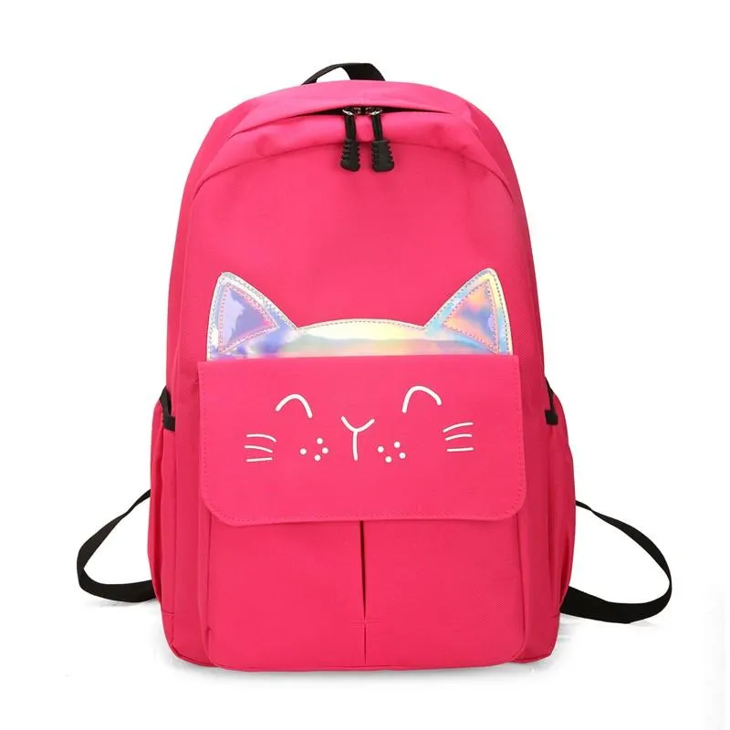 Preppy Style Fashion Cartoon Women School Bag Travel Backpack For Girls Teenager Stylish Laptop Rucksack Girl Schoolbag Bags