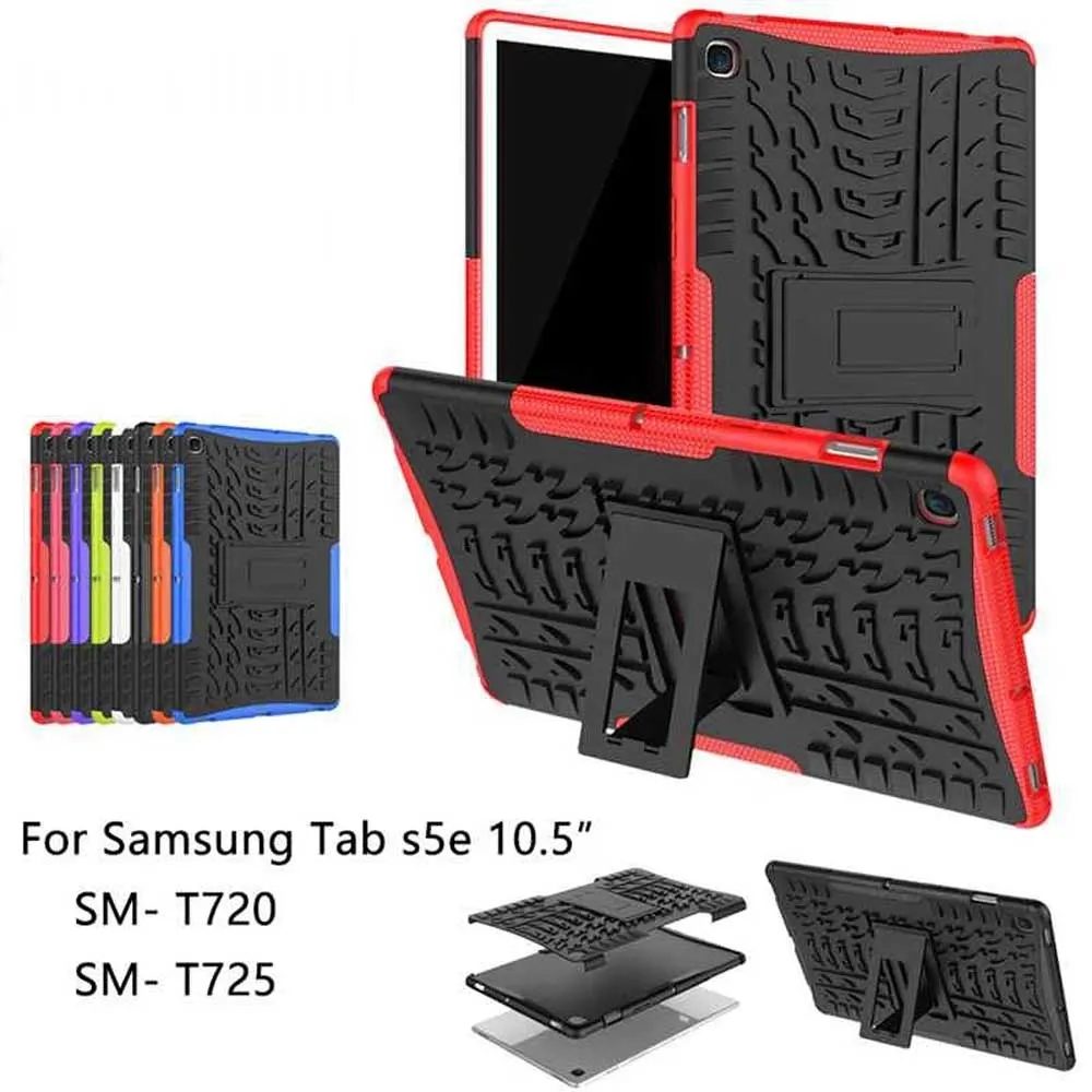 Für Samsung GALAXY Tab S5e T720 Hülle 10,5 Zoll SM-T720 T725 Rüstungshüllen Tablet TPU + PC stoßfeste Standabdeckung