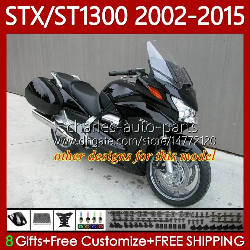 Glossy Silvery Fairing Bodywork for HONDA ST1300 Pan European STX1300 02 24 STX ST 1300 ST 1300 02 03 04 05 06 07 08 STX 1300 2009 2010 2011 2012 2013