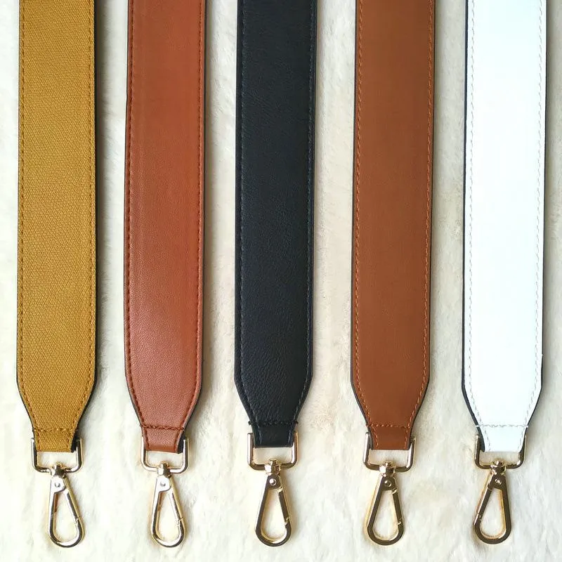 Bag Parts & Accessories 4cm Width Strap Solid Color PU Leather Portable Handbag DIY Replacement Wallet Shoulder Belt