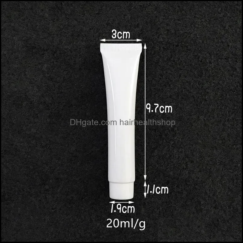 Empty Mini Soft Cosmetic Hand Cream Tube, white hoses, squeeze bottles, Plastic Cosmetic Container Fast Shipping F1941