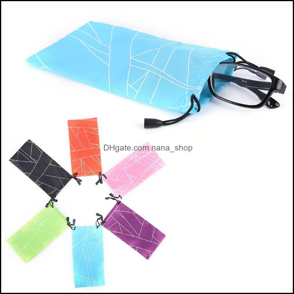 Multi-Functional Soft Cloth Cleaning Eyewear Optical Glasses Case Container Sunglasses Glass Pouch Bag
