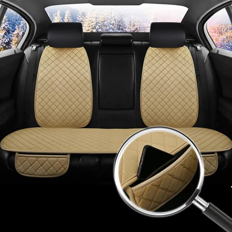 Capas de assento de carro suprimentos automáticos de almofada de almofada universal anti-deslizamento Four Seasons traseiro traseiro protetor interno de interior SUV SUV van