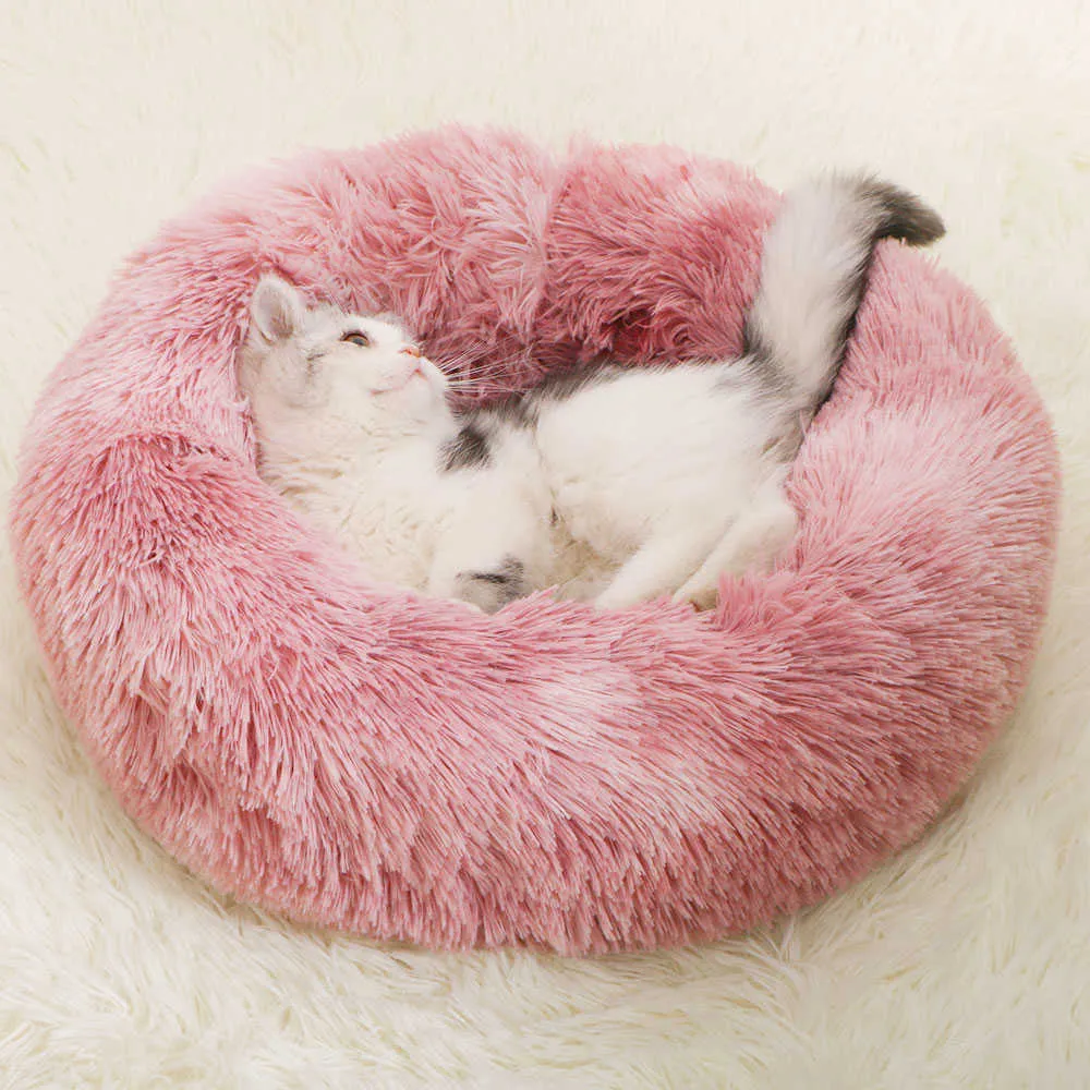 round-plush-cat-bed-dog-bed-house-dog-mat-winter-warm-sleeping-for-cats