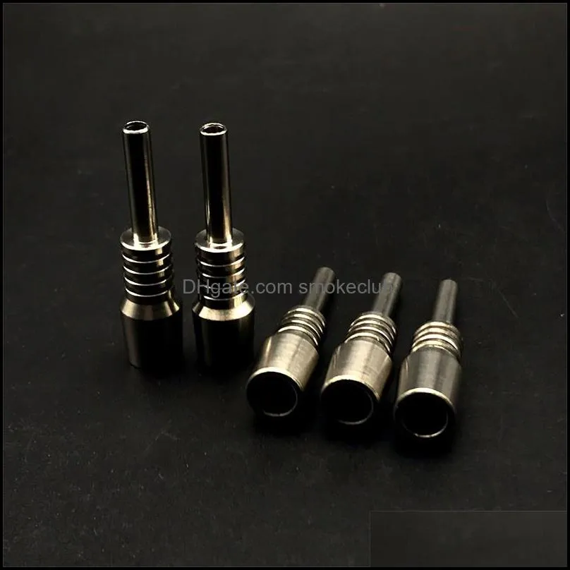 10mm Male Titanium Tips for NC Kit 40mm Length GR2 Titanium Nails Smoking Accessories For Glass Water Bongs Pipes Dab Rigs Smoking
