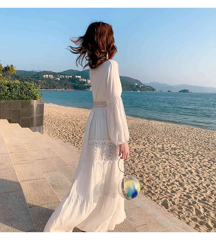 a line bridal shower dress Boho Embroidery Lace Dress for Photo Shoot Woman Maxi Dress Photography  Props  yewendress