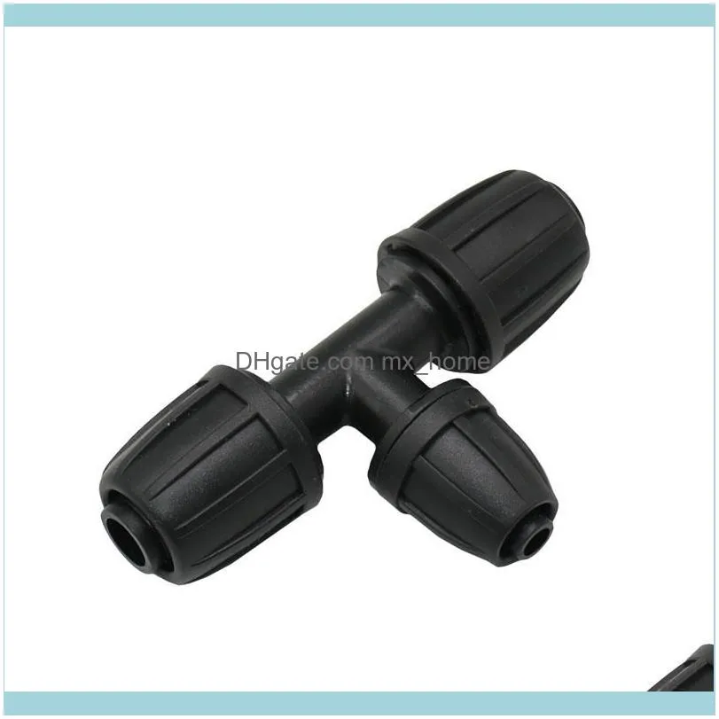 Watering Equipments Garden Hose 1/2 To 3/8 Reducing Tee Barb Lock Nut 16mm The 8/11 Connectors 3 Way Connector 2pcs
