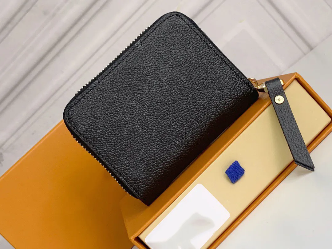 Original Luxurys Designers Wallets Purses Fashion Short ZIPPY Wallet Monograms Empreinte Leather Embossing Classic Zipper Pocket Pallas Bag Zip coin Purse