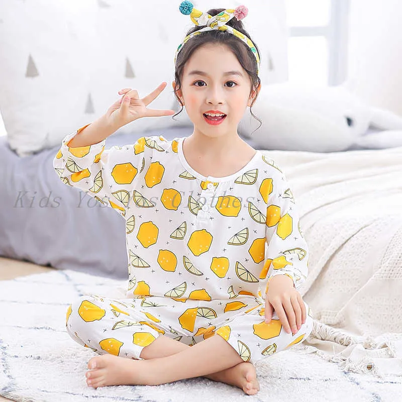 Niños Niñas Pijamas Otoño Invierno Manga Larga Conjunto De Ropa Para Niños  Ropa De Dormir Conjuntos De Pijamas De Algodón Para Niños 2 4 6 8 10 12 Años  210915 De 4,83 €