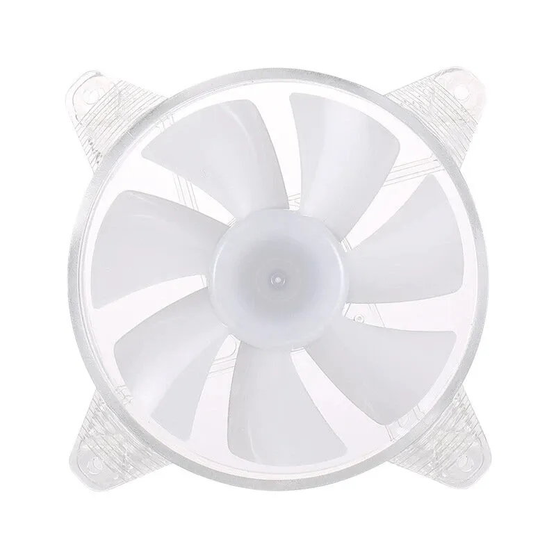 RVB 12CM ventilateur de boîtier d'ordinateur couleur lumière 12V 4PIN refroidissement