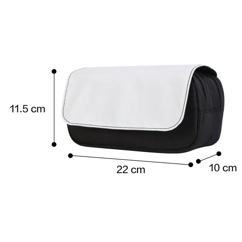 Sublimation Storage Bags Thermal Transfer White Bag with Handle Sublimated Makeup Bags Heat Printing Customized Pencil Case A02