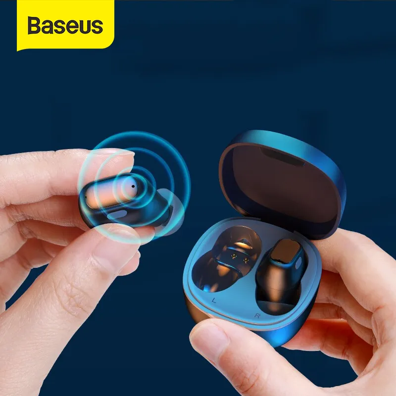 BASEUS WM01 TWS Oortelefoon Stereo Draadloze 5.0 Bluetooth Hoofdtelefoon Touch Control Ruis Annuleren Gaming Headset