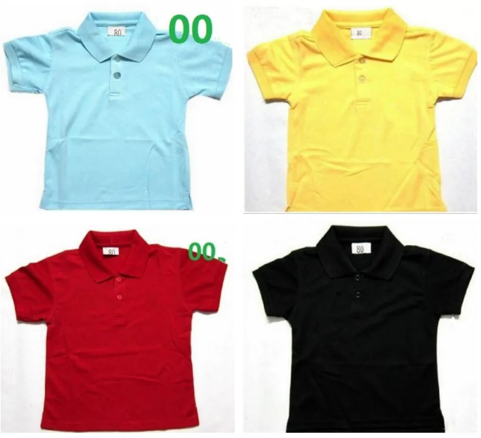 Baby Boys Shirts Kortärmad Polos Sport Sommar Tjejer T-shirt Kids Krokodil Broderi Barnkläder Toppar