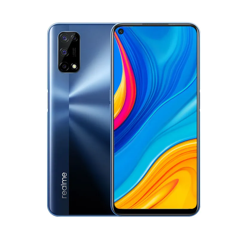 オリジナルのREALME V5 5G携帯電話8GB RAM 128GB ROM MTK 720オクタコアAndroid 6.5インチの全画面48mp AI 5000mah指紋IDフェイススマート携帯電話