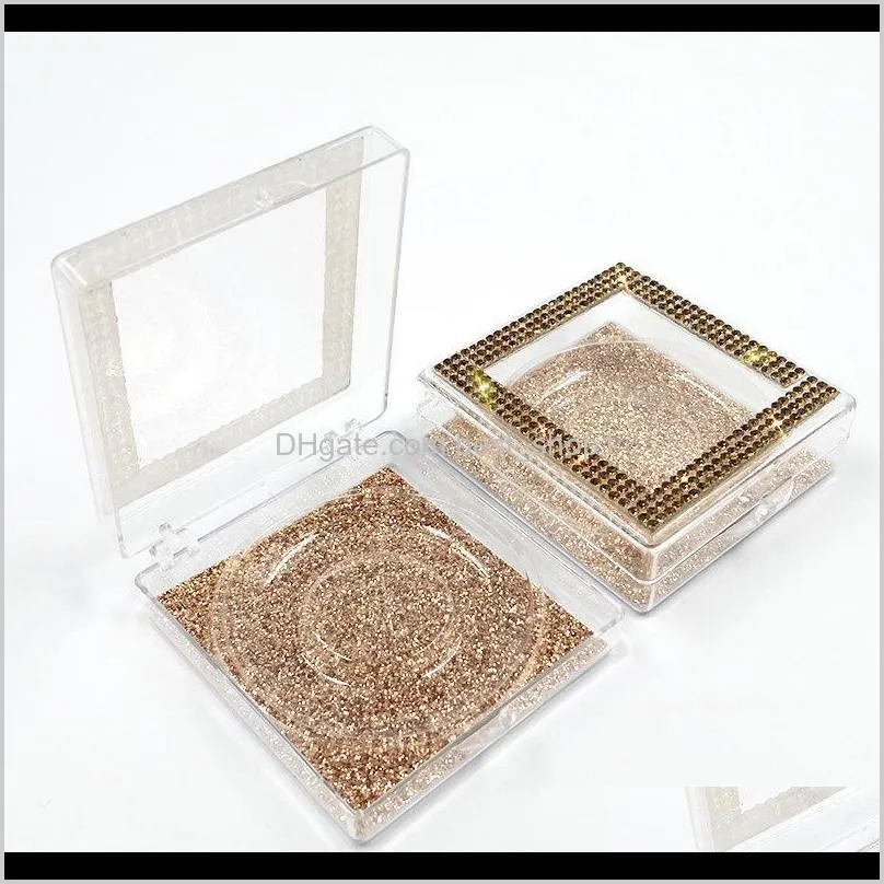 transparent eyelash box false eyelashes boxes bottom card cosmetic packaging window maquillage muti color case new 3 7ye c2