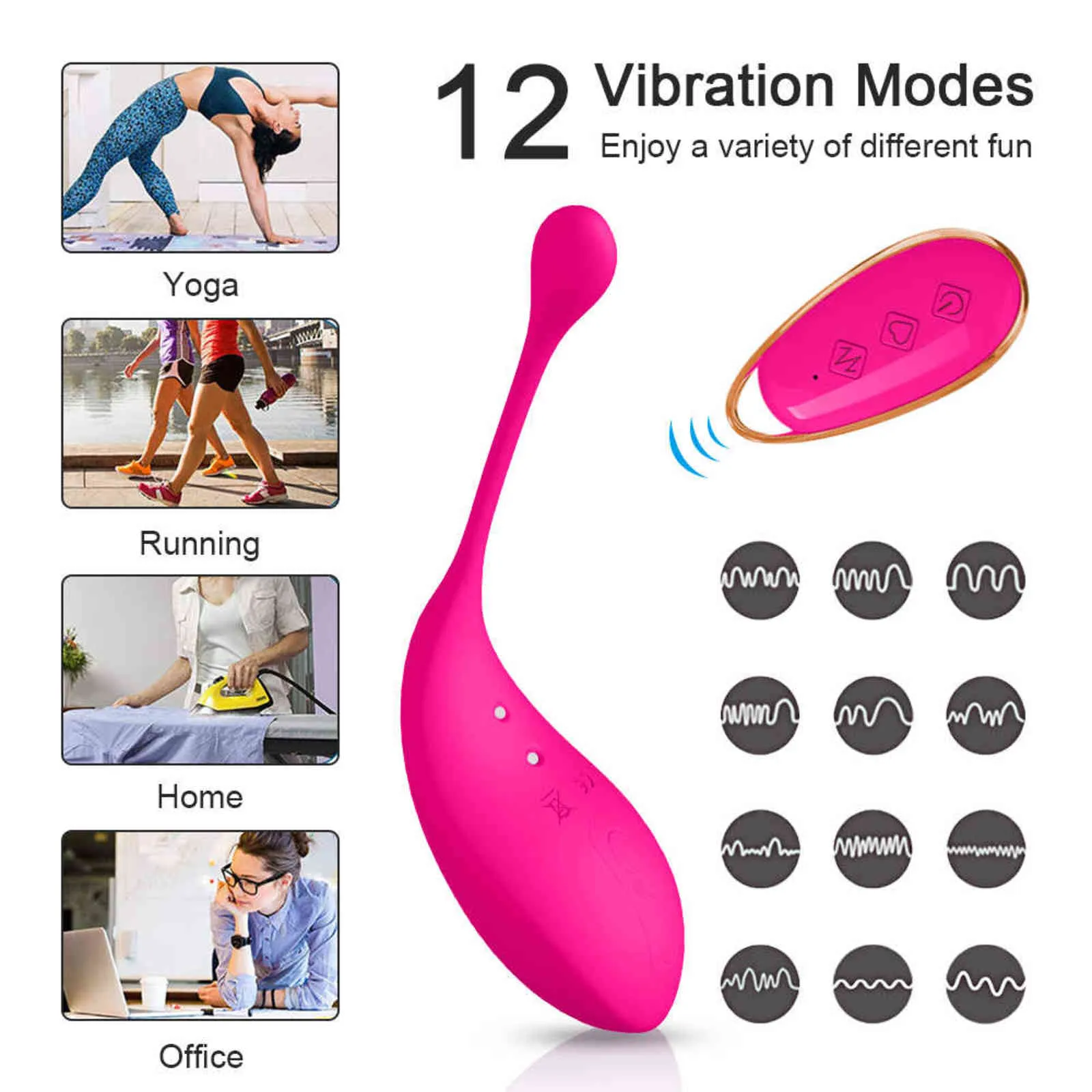 NXY Eggs Vibratore senza fili Telecomando G Spot Simulator l palla Vibrante Love Egg Masturbatore femminile_voghion.com