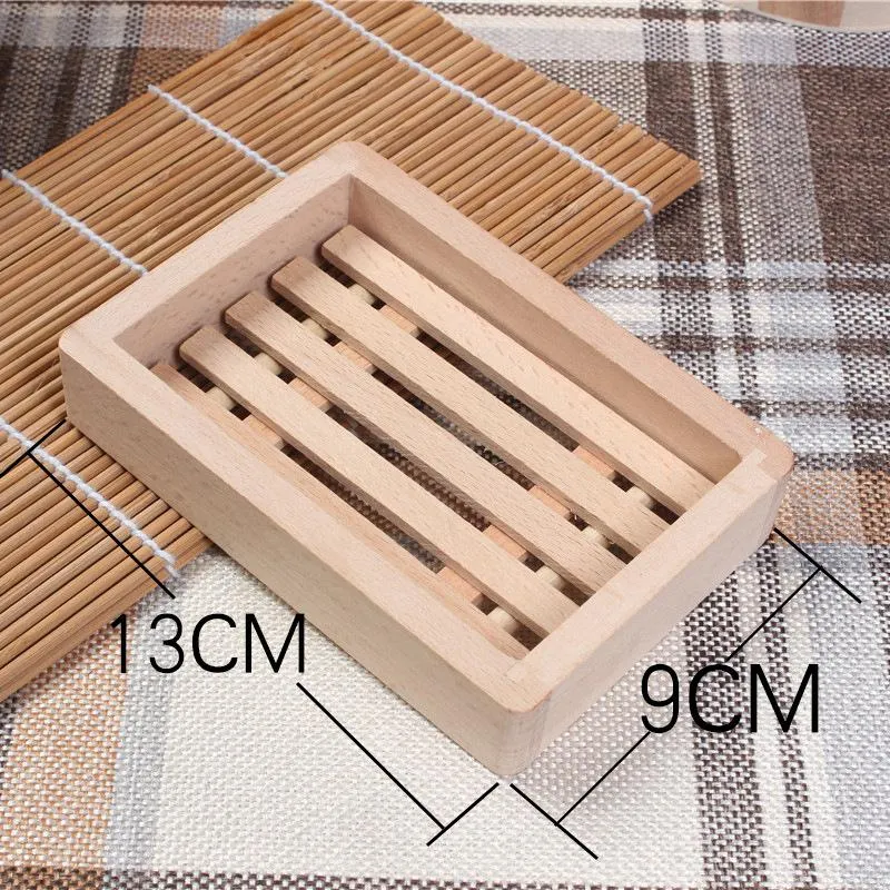 Square Soap Dishes Convenient Hotel Home Wooden Soaps Holder Fashion Storage Decorate Water Leakage 4 2zz Q2
