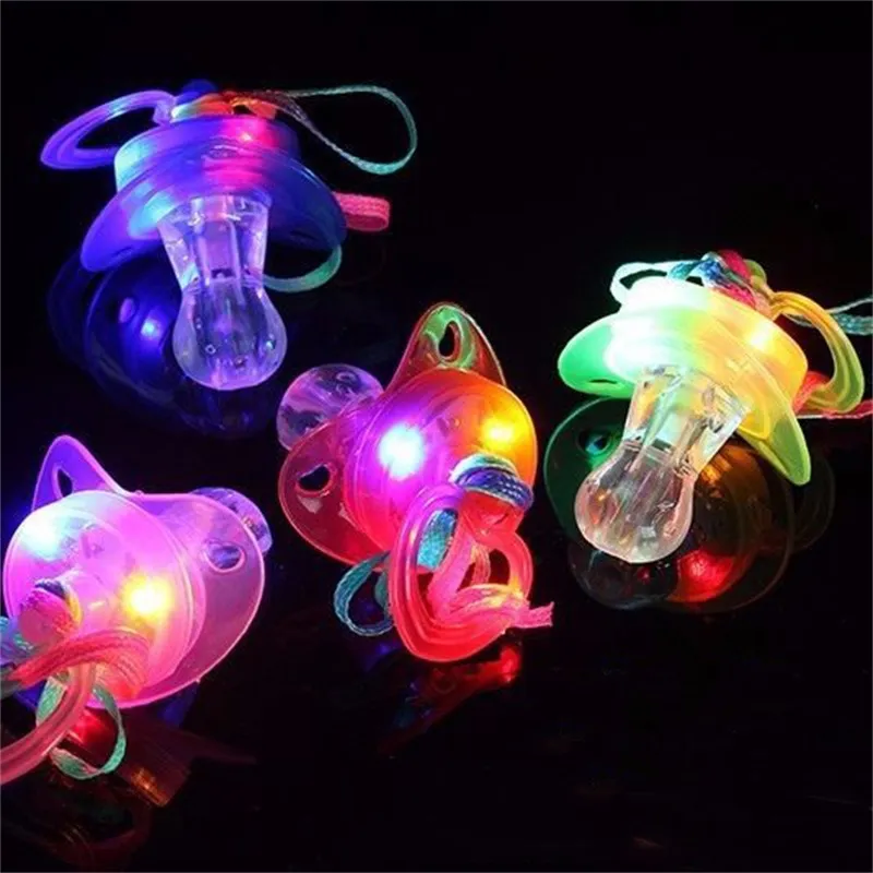 ライトルミネセンスのフラッシュLED Rave Toy Nipple Discoダンスナイトクラブバー笛を吹く小道具とギフト子供のおもちゃ1 25st Y2