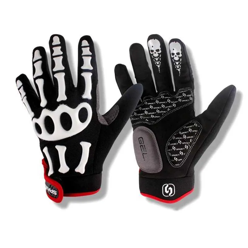 スケルトンスクリーンタッチオートバイグローブ Luva Motoqueiro Guantes Moto Motocicleta Luvas de moto サイクリングモトクロスグローブ H1022