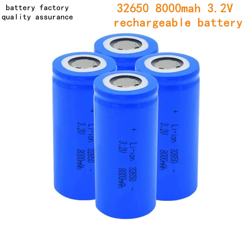 32650 8000mAh 3.2V 20A Utilisation de la batterie rechargeable pour le lithium de la lampe de signalisation solaire / Modèle d'avion