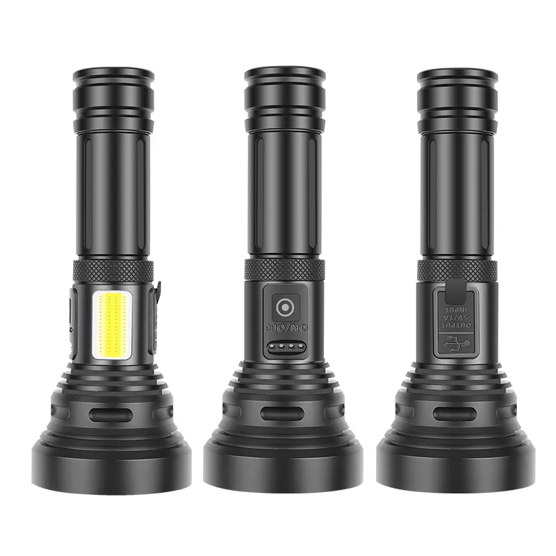 thumbnail image 2 of Super Bright 990000000 LM LED Flashlight – Rechargeable, Tactical, Waterproof, USB 2 of 4